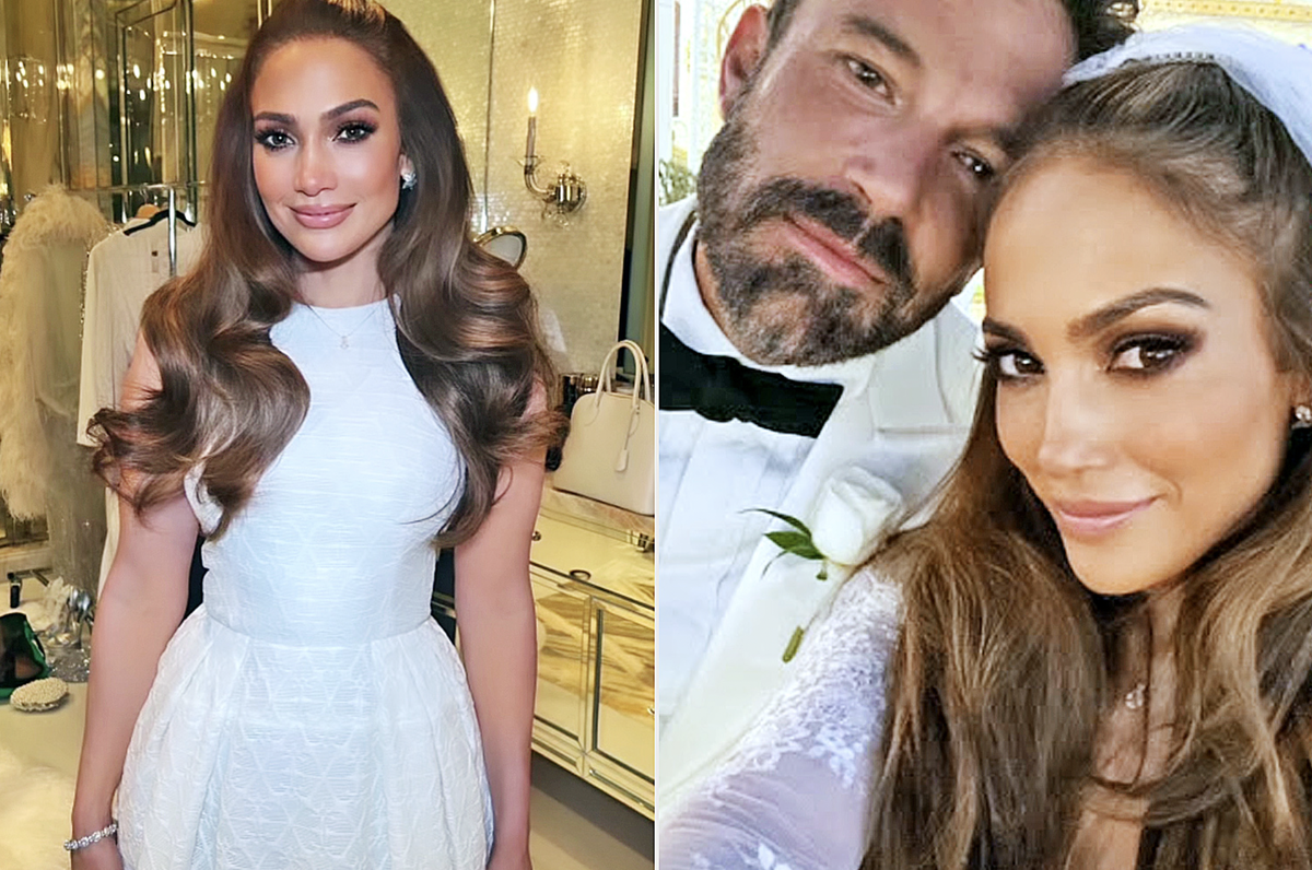 Boda Lopez - Affleck: Jennifer Lopez se maquilló ella misma para su boda con Ben Affleck