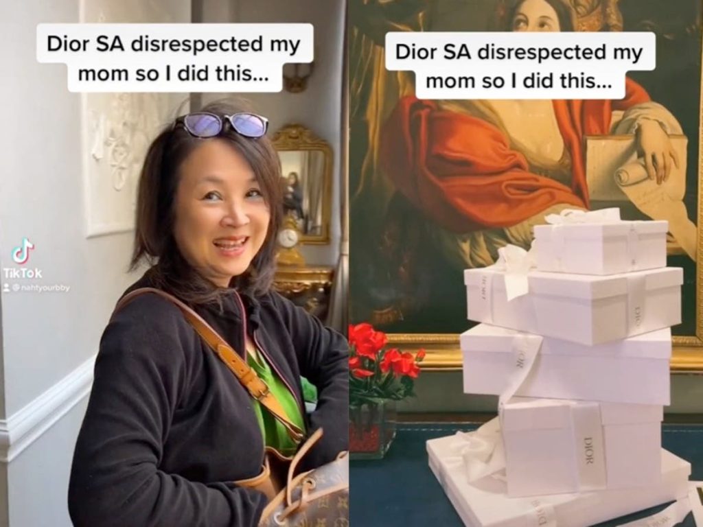 Mujer genera debate por comprar en Dior después de que una empleada supuestamente “fue grosera” con su madre