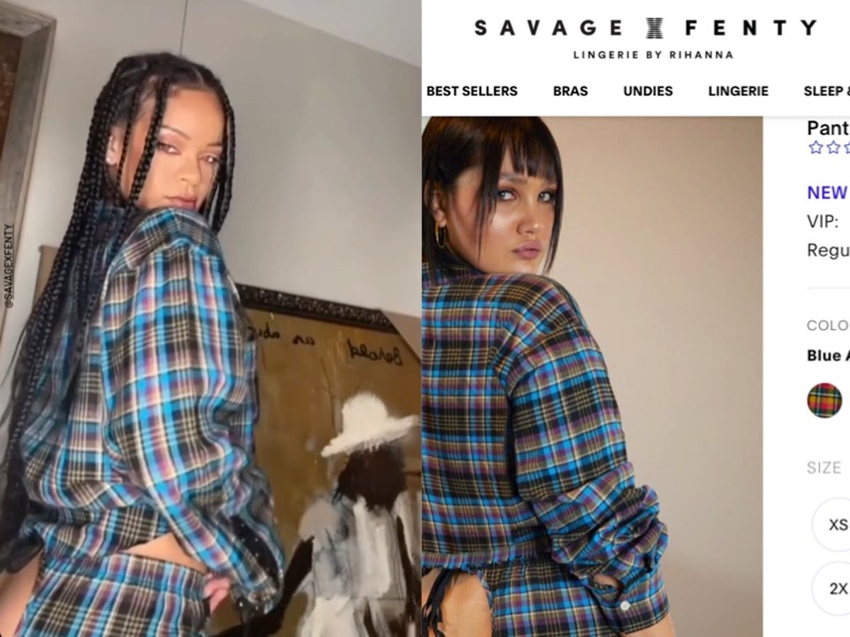 Rihanna provoca confusión con pijama Savage X Fenty que muestra el trasero