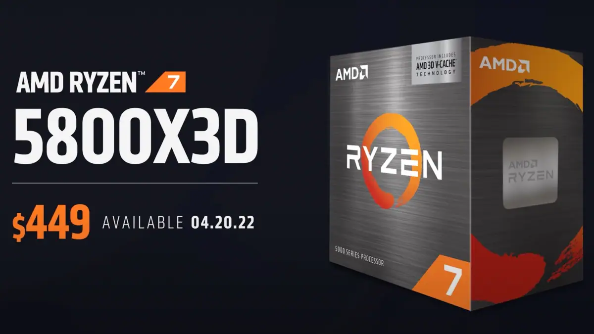 AMD Ryzen 7 5800X3D Gaming Processor Price Revealed, Availability Starting From April