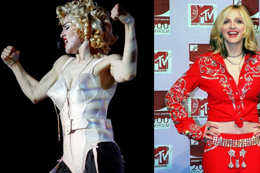 Con el anuncio de la nueva gira de Madonna, repasamos algunos de sus atuendos más icónicos